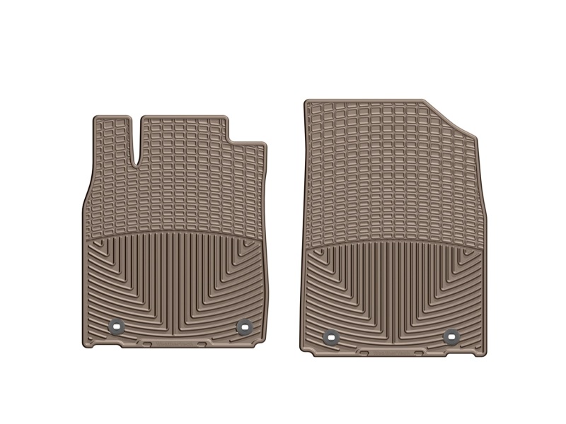 Lexus ES Rubber Floor Mats - Front - WeatherTech - All Weather - Tan - `13-`27
