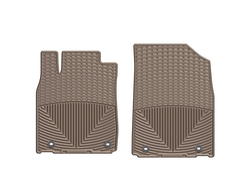 Lexus ES Rubber Floor Mats - Front - WeatherTech - All Weather - Tan - `13-`27