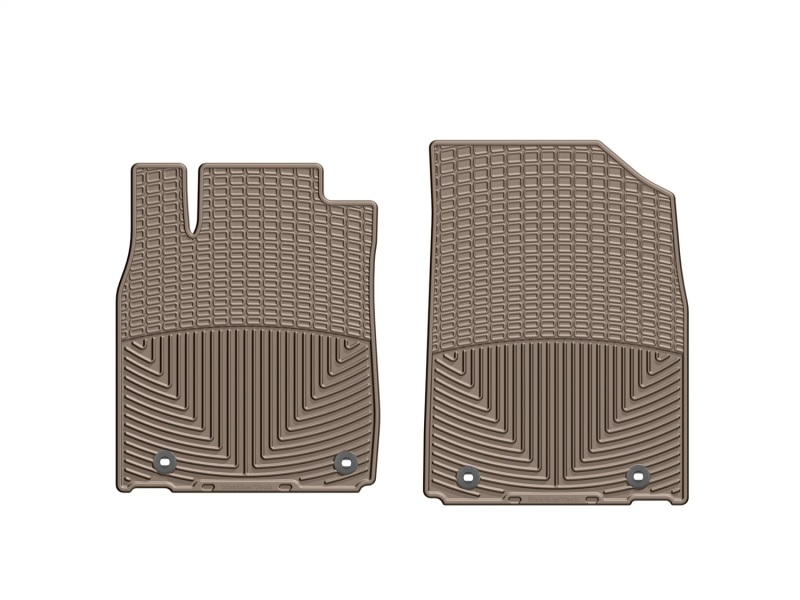 Lexus ES Rubber Floor Mats - Front - WeatherTech - All Weather - Tan - `13-`27