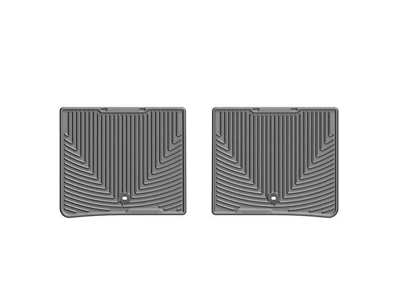 Lexus ES Rubber Floor Mats - Rear - WeatherTech - All-Weather - Grey - `13-`27