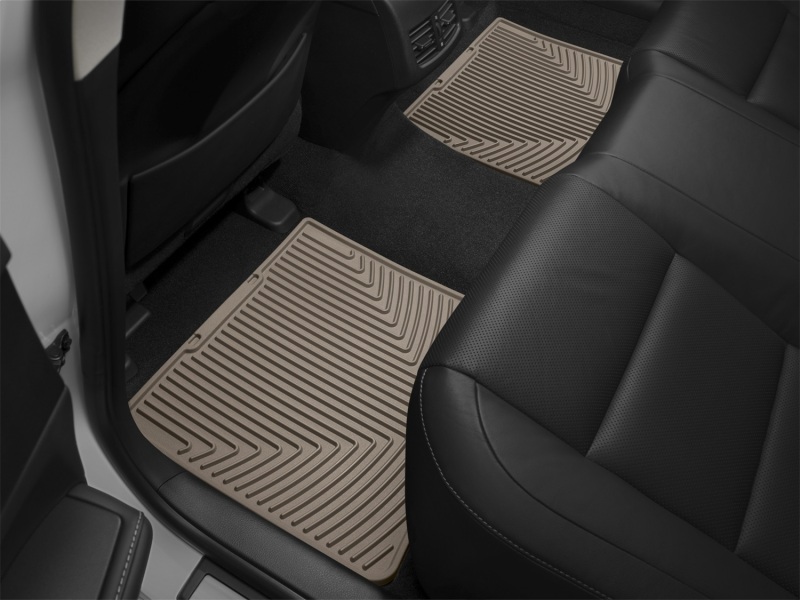 Lexus ES Floor Mats - Rear - WeatherTech - All-Weather Rubber - Tan - `13-`27