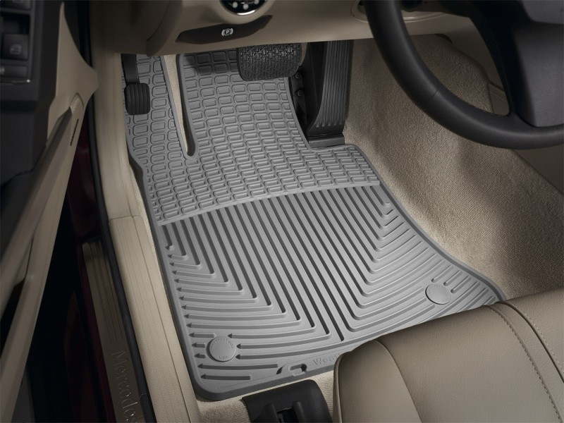 Mercedes-Benz GLK-Class Floor Mats - Front - WeatherTech - All-Weather Rubber - Grey - `13-`27
