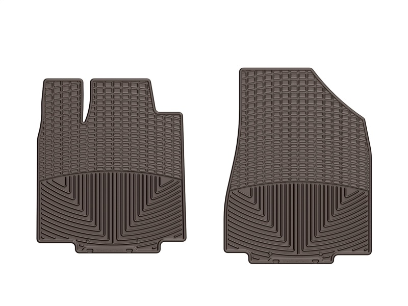 Infiniti JX Rubber Floor Mats - Front - WeatherTech - All-Weather - Cocoa - `13-`27