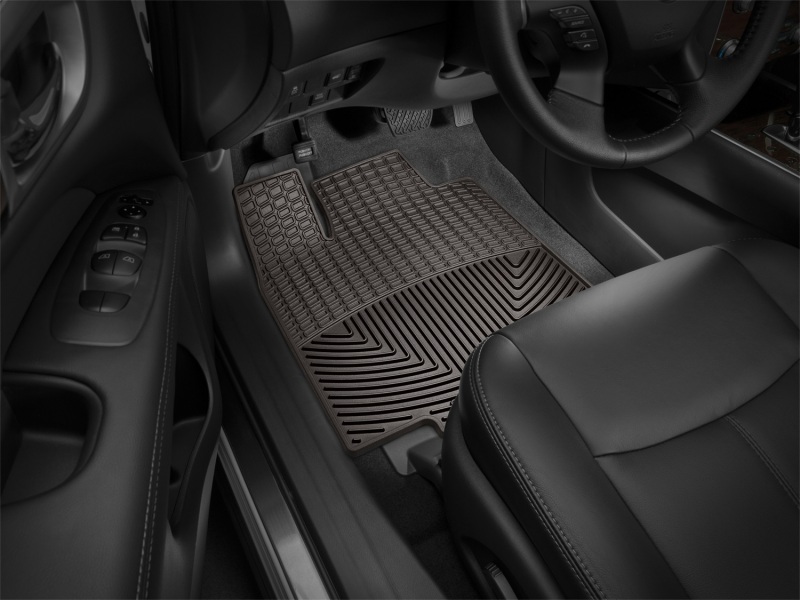 Infiniti JX Rubber Floor Mats - Front - WeatherTech - All-Weather - Cocoa - `13-`27