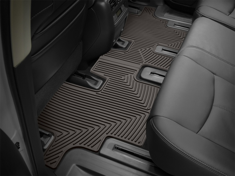 Infiniti JX Rubber Floor Mats - Rear - WeatherTech - All-Weather - Cocoa - `13-`27