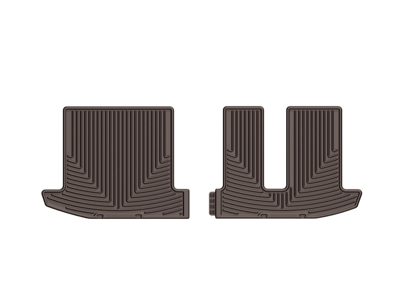 Infiniti JX Rubber Mats - Rear - WeatherTech - All-Weather - Cocoa - `13-`27