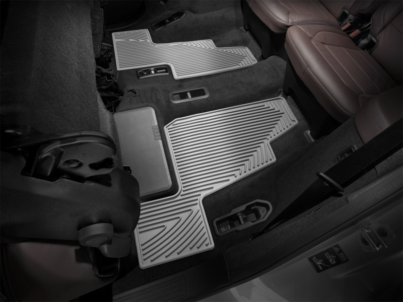 Mercedes-Benz GL-Class Floor Mats - Rear - WeatherTech - All-Weather Rubber - Grey - `13-`27