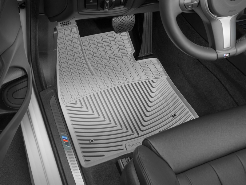 BMW X5 Floor Mats - Front - WeatherTech - All-Weather Rubber - Grey - `14-`15