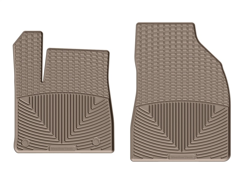 Toyota Highlander Rubber Mats - Front - WeatherTech - All-Weather - Tan - `14-`19