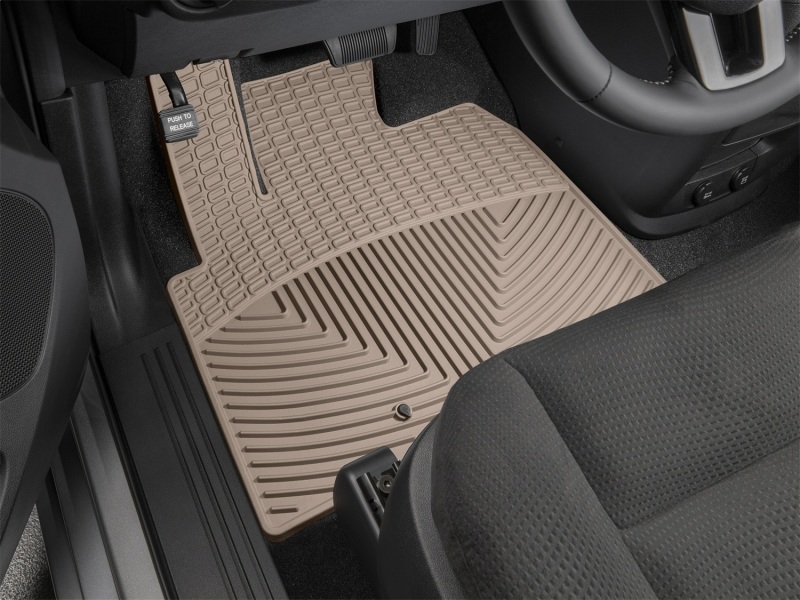 Chrysler Town & Country Floor Mats - Front - WeatherTech - Rubber - Tan - `11-`16