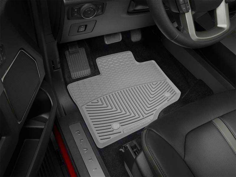 Ford F-150 Rubber Mats - Front - WeatherTech - All-Weather - Grey - `15-`20
