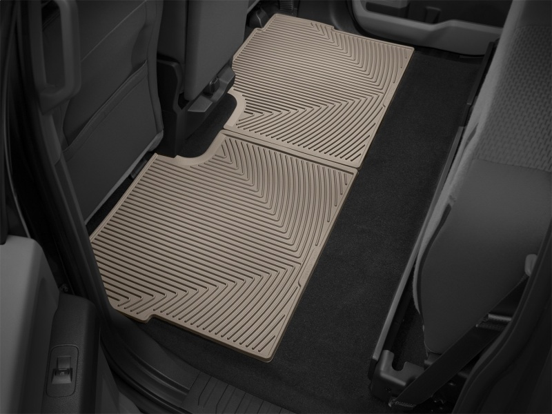Ford F-150 Floor Mats - Rear - WeatherTech - All-Weather - Tan - `15-`20