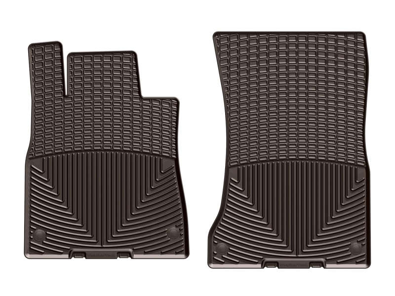 Mercedes-Benz S-Class Rubber Floor Mats - Front - WeatherTech - All-Weather - Cocoa - `14-`27