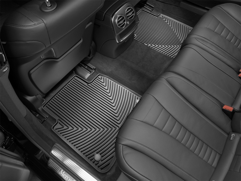 Mercedes-Benz S-Class Floor Mats - Rear - WeatherTech - Rubber - Black - `14-`15