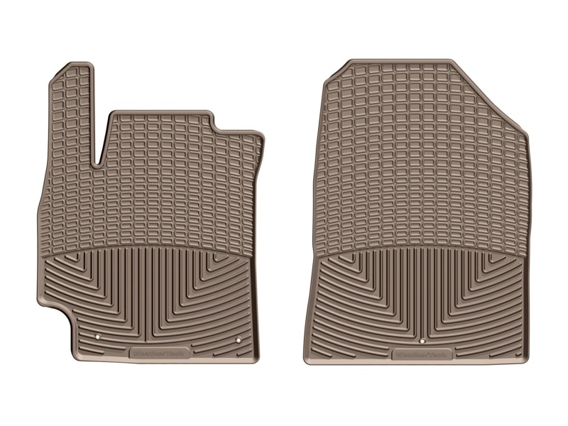 Hyundai Elantra Floor Mats - Front - WeatherTech - All-Weather Rubber - Tan - `17-`27