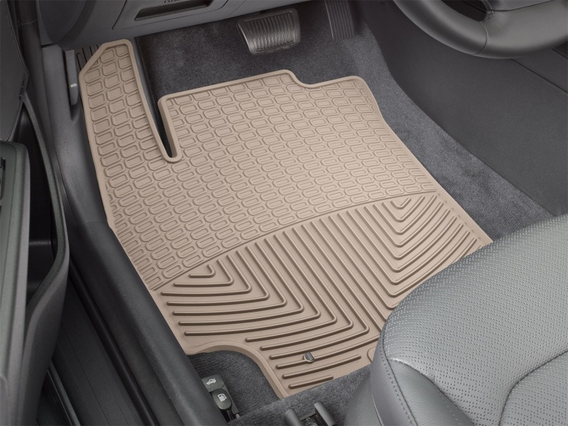 Hyundai Elantra Floor Mats - Front - WeatherTech - All-Weather Rubber - Tan - `17-`27