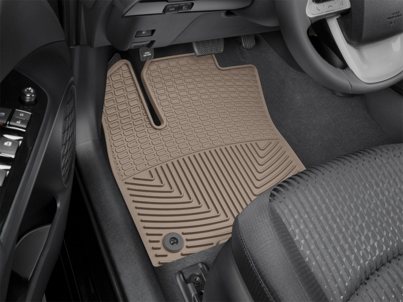 Toyota Prius Rubber Mats - Front - WeatherTech - All-Weather - Tan - `16-`27