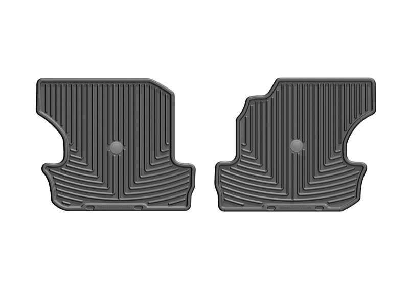 Jeep Wrangler Rear Rubber Mats - WeatherTech - All-Weather - Black - `18-`27