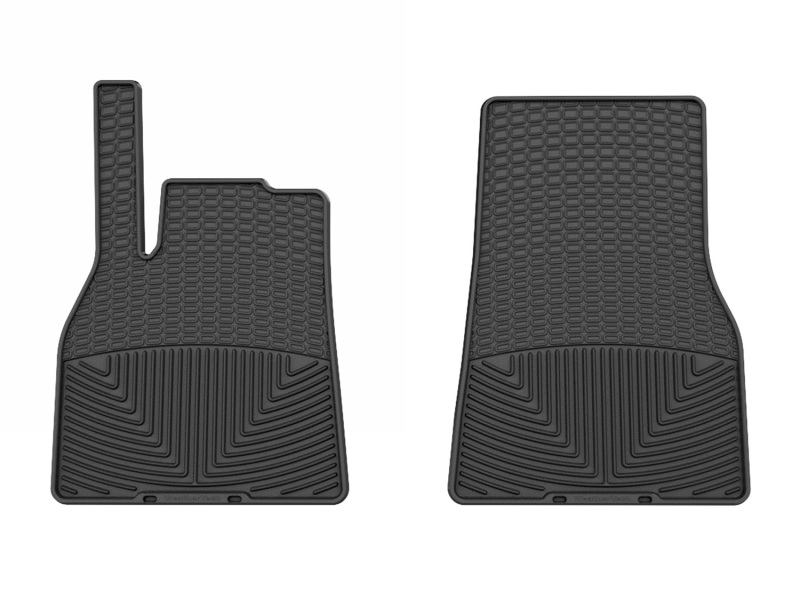 Tesla Model S Floor Mats - Front - WeatherTech - All-Weather - Black - `21-`24