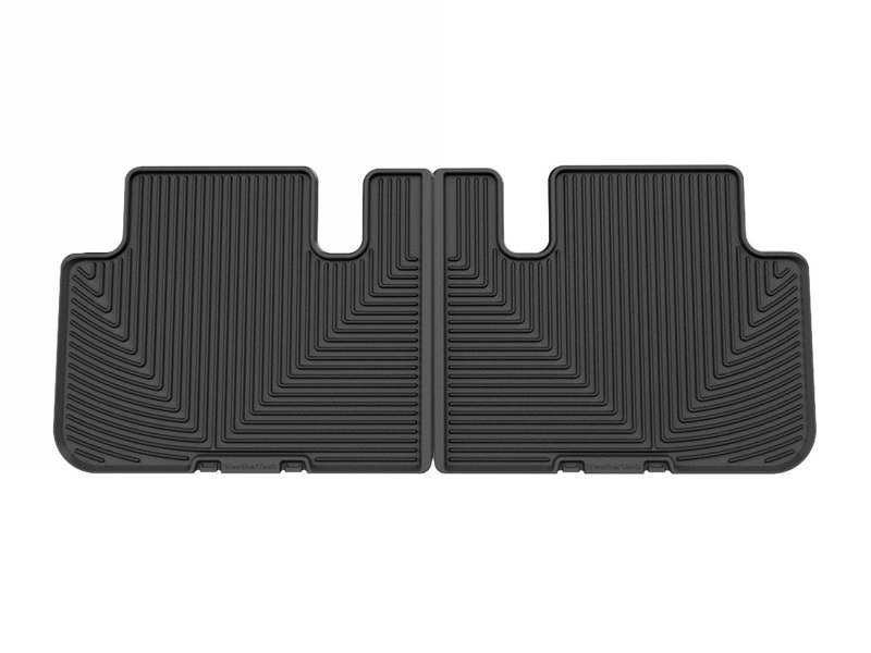 Tesla Model S Floor Mats - Rear - WeatherTech - All-Weather - Black - `21-`24