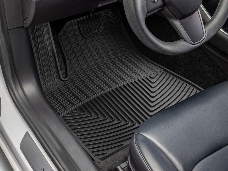 Tesla Model 3 Floor Mats - Front - WeatherTech - All-Weather - Black - `17-`23