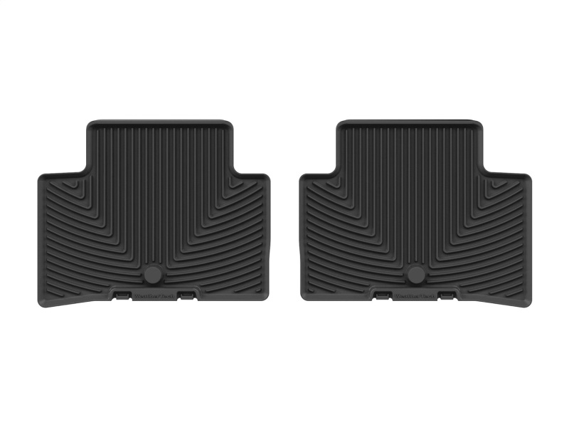 Genesis GV70 Rubber Floor Mats - Rear - WeatherTech - All-Weather - Black - `22-`26