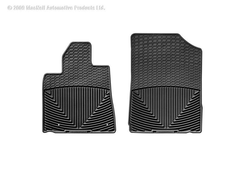 Toyota Sequoia Floor Mats - Front - WeatherTech - Rubber - Black - `08-`11