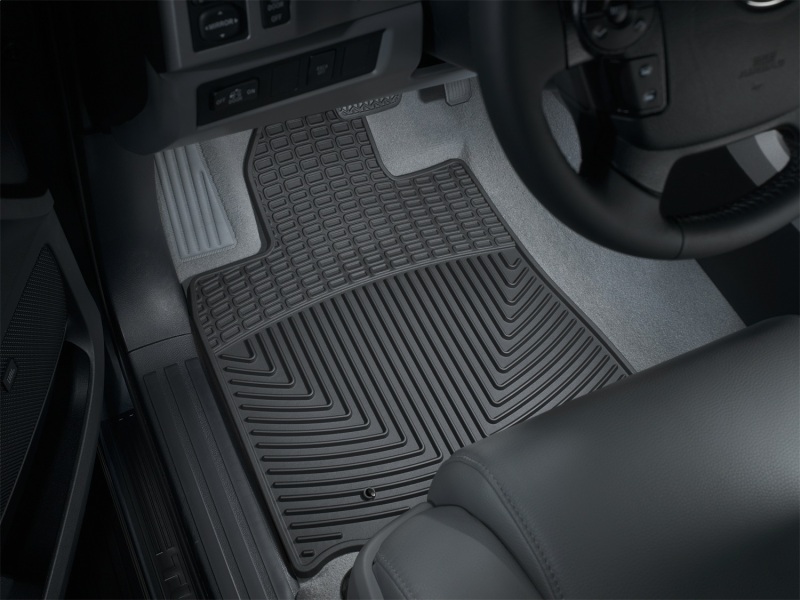 Toyota Sequoia Floor Mats - Front - WeatherTech - Rubber - Black - `08-`11
