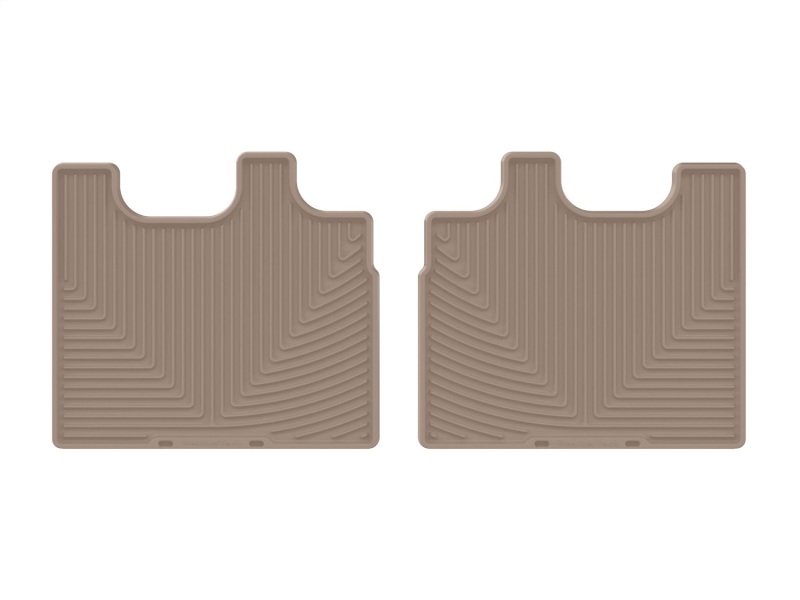 Toyota Land Cruiser Rubber Floor Mats - Rear - WeatherTech - All-Weather - Tan - `24-`26