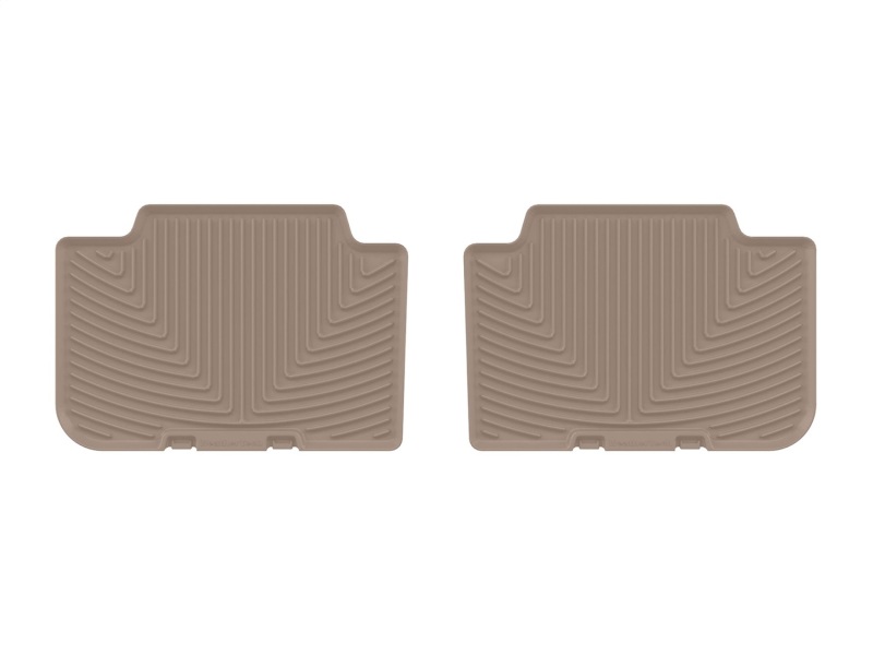 BMW X3 Rubber Floor Mats - Rear - WeatherTech - All-Weather - Tan - `25-`26