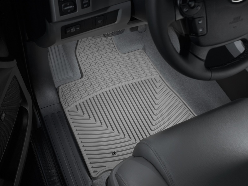 Toyota Sequoia Floor Mats - Front - WeatherTech - Rubber - Grey - `08-`11