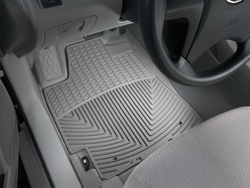 Toyota Highlander Floor Mats - Front - WeatherTech - All-Weather Rubber Mats - Grey - `08-`13