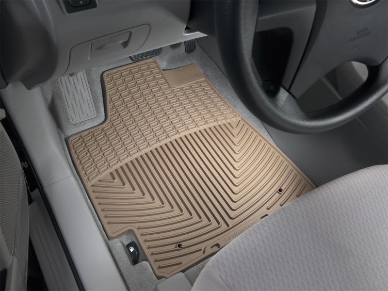 Toyota Highlander Floor Mats - Front - WeatherTech - Rubber - Tan - `08-`13