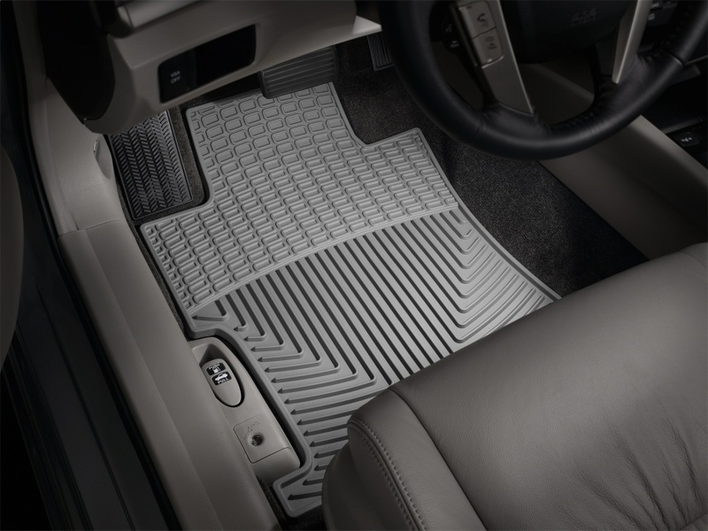 Honda Accord Rubber Floor Mats - Front - WeatherTech - All-Weather - Grey - `08-`12
