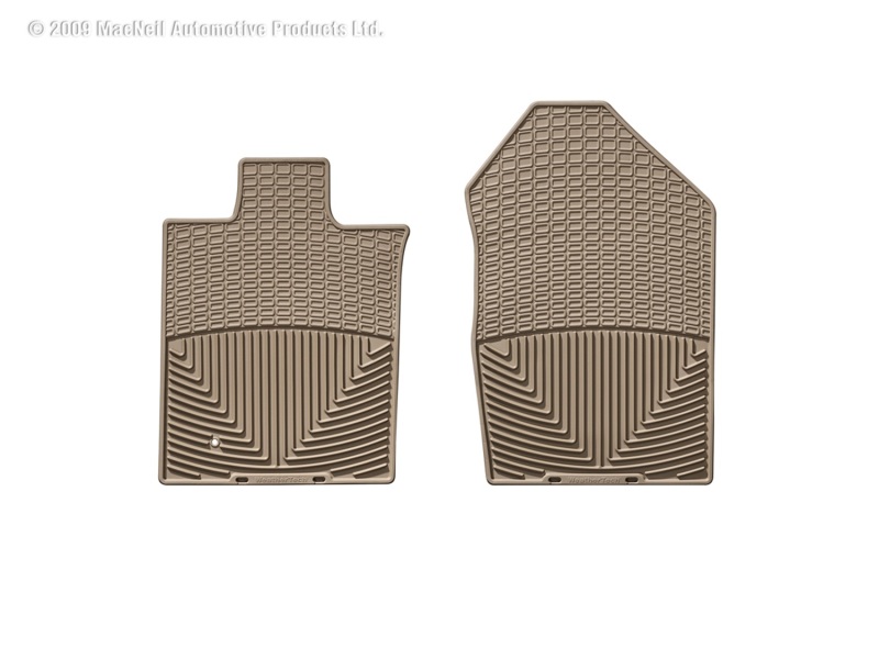 Ford Fusion Rubber Floor Mats - Front - WeatherTech - All-Weather - Tan - `06-`09