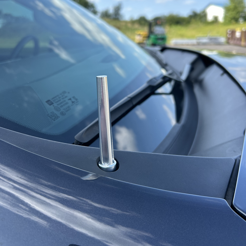 Chevrolet Silverado Stubby Antenna - Wehrli - Billet TIG Torch - Raw Aluminum - `20-`25