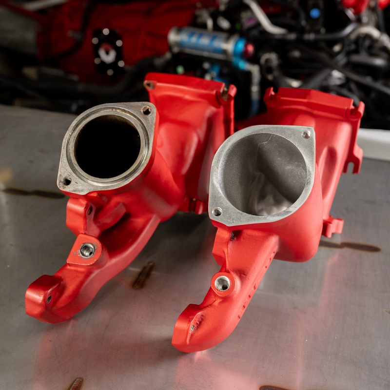 Chevrolet Duramax Performance Air Intake - Wehrli - High Flow Y-Bridge Kit - WCFab Grey - `11-`16
