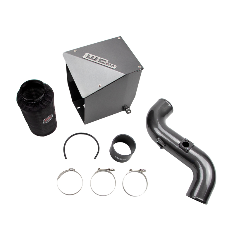 Chevrolet Duramax Performance Air Intake - Wehrli - 4in Intake Kit - Gloss White - `11-`16