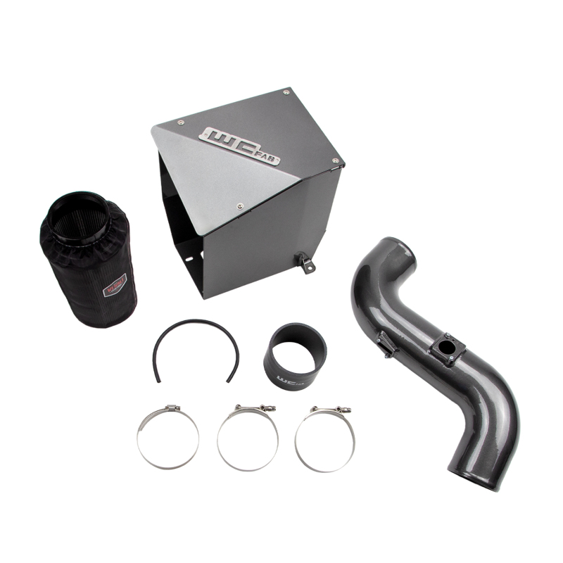 GMC Sierra 2500HD Intercooler Pipe - Wehrli - Driver Side 3in - Semi Gloss Black - `11-`16