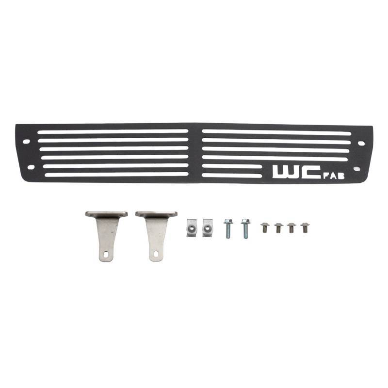 GMC Sierra 2500 Bumper Grille - Wehrli - Heavy Gauge Stainless Steel - Gloss Black - `15-`19