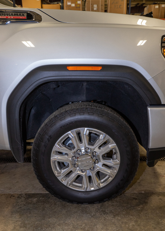 GMC Sierra Marker Light Delete Kit - Wehrli - Billet, No Logo - Fine Texture Black - `20-`25