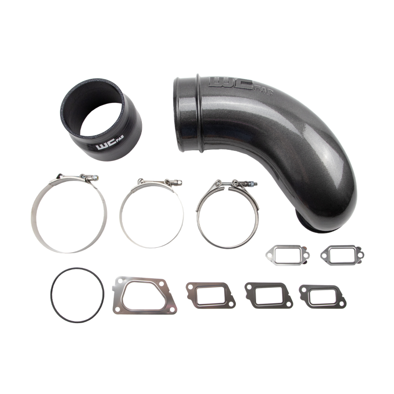 Chevrolet Silverado 2500HD Intake Horn - Wehrli - High Flow Cast Aluminum - Bengal Red - `11-`16