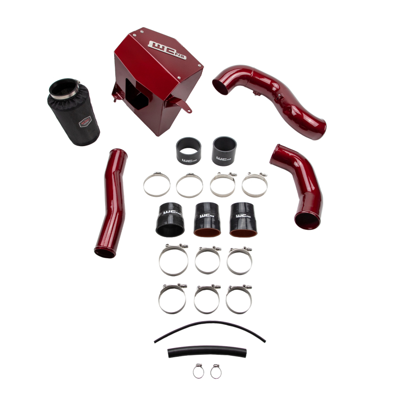 RAM 3500 Performance Air Intake - Wehrli - Stage 2 High Flow Bundle Kit - Red - `10-`12