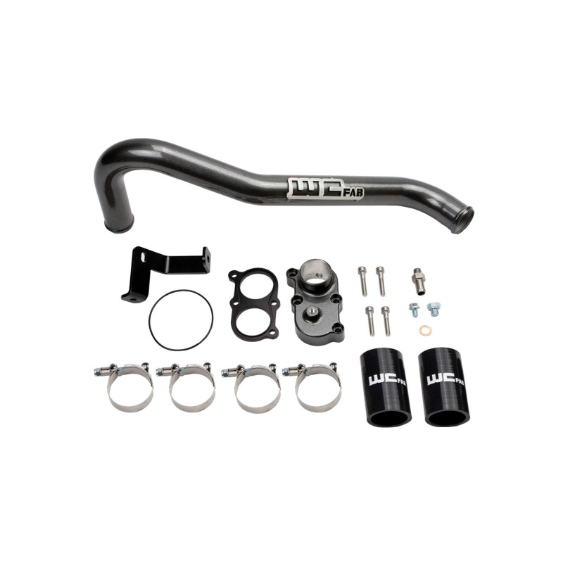 Chevrolet Duramax Thermostat Housing Kit - Wehrli - Billet Aluminum - Candy Teal - `06-`10
