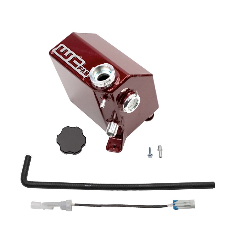 Chevrolet 5500 Coolant Tank Kit - Wehrli - Fabricated Aluminum, OEM Placement, WCFab - Red - `19-`27