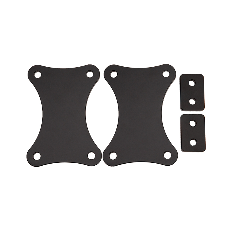 GMC Sierra 2500HD Bumper Spacer Kit - Front - Wehrli - 3/8 inch - Flat Black - `15-`19