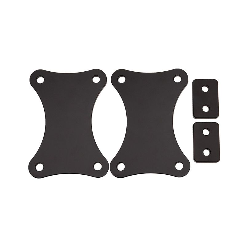 GMC Sierra 2500HD Bumper Spacer Kit - Front - Wehrli - 3/8 inch - Flat Black - `15-`19