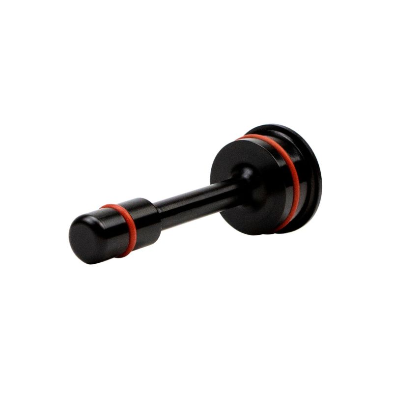 Chevrolet Silverado 3500HD Transmission Cooler Thermostat Bypass Plug - Wehrli - Billet Anodized - Black Anodized - `17-`19