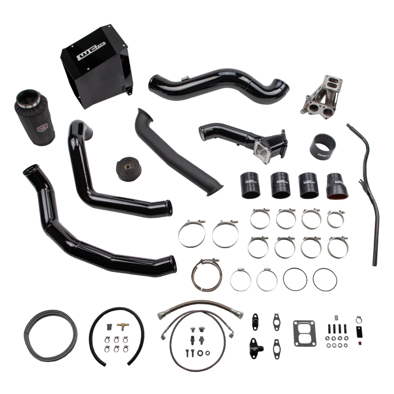 Chevrolet Silverado 3500 HD Turbocharger Kit - Wehrli - S300 Single Turbo Install Kit - Sparkle Copper - `01-`04