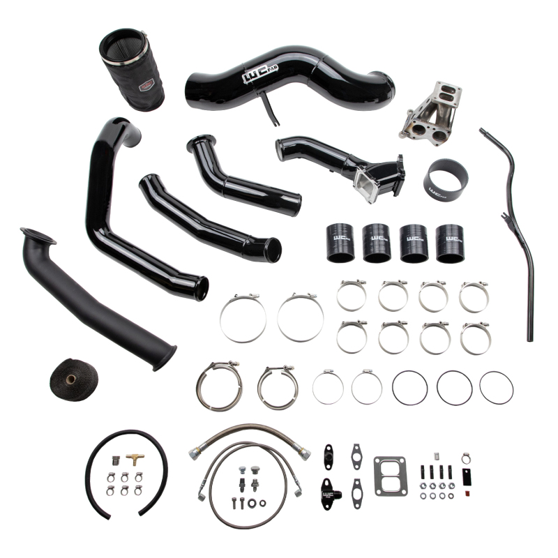 Chevrolet Silverado 2500 Turbo Install Kit - Wehrli - S400 Single Turbo - Illusion Blueberry - `01-`04
